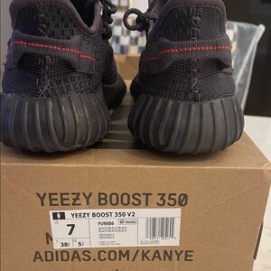 Adidas Yeezy Boost 350 V2 Kids Sneakers - Black and Red